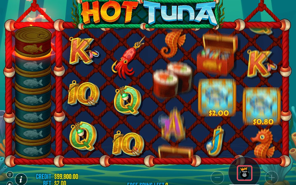 Free spins running with the CATCHES meter part-filled