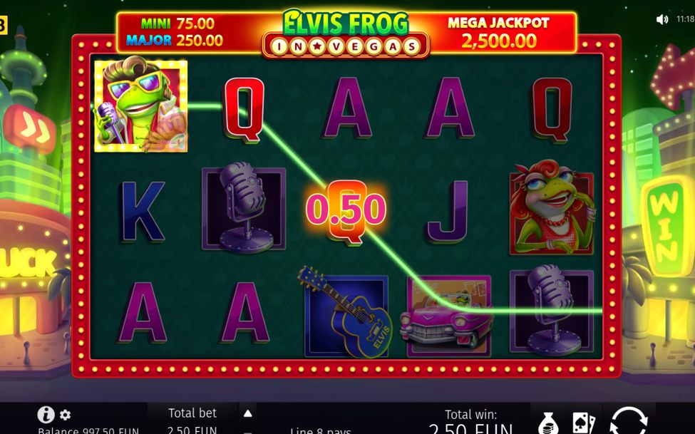 Win screen showing summed coin values once the round ends